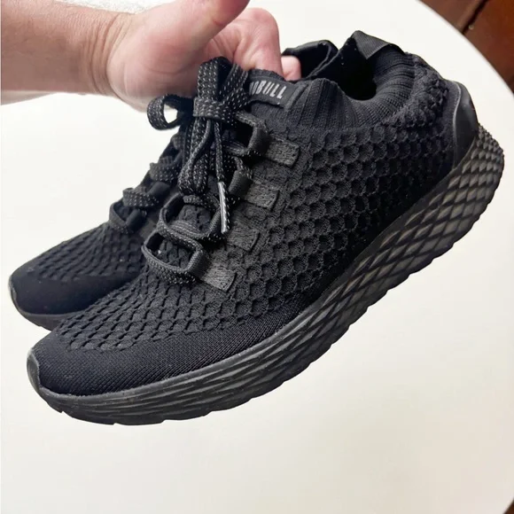 NOBULL Allday Knit Black Running Training Sneakers Shoes Men\'s 9.5 Women\'s 11 Nobull Shoes Womens 6.5 Black Allday Knit Running Athletic  main image 4